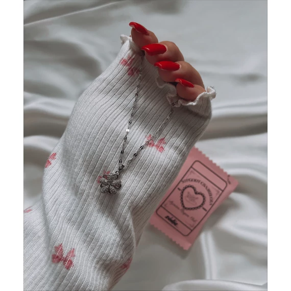 LÉLEKSZIROM stresszoldó nyaklánc - ezüst szín