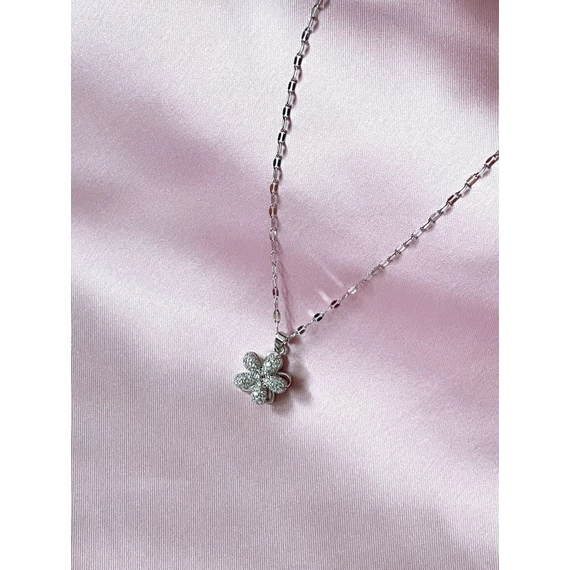 LÉLEKSZIROM stresszoldó nyaklánc - ezüst szín